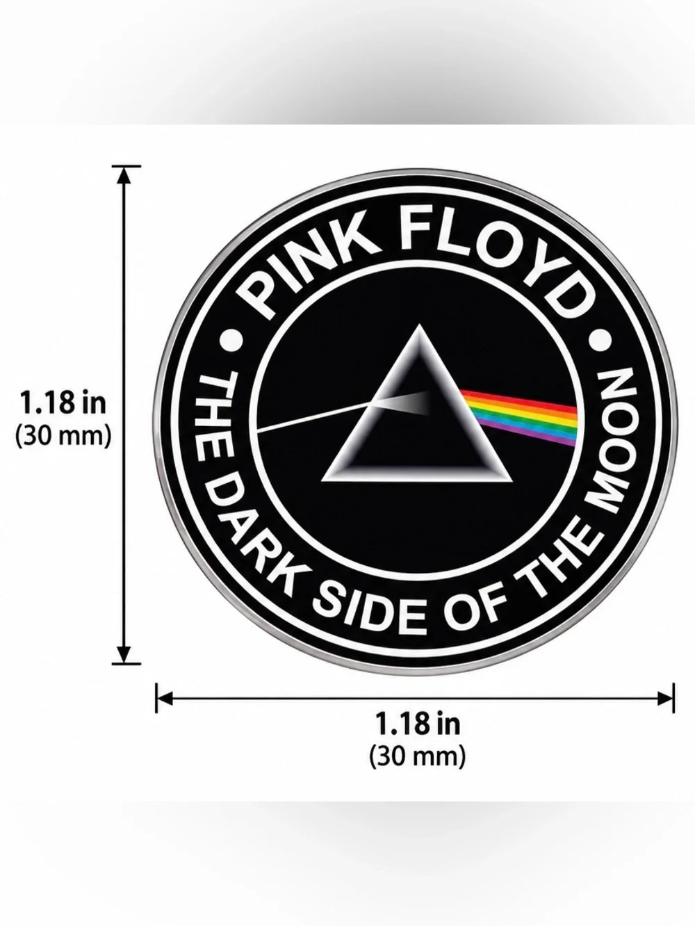 Pink Floyd Dark Side of the Moon Enamel Pin – Prism Rainbow Rock Band Lapel Pin